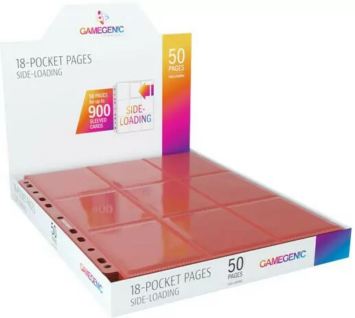 Gamegenic:18-Pocket Pages Sideloading-Red - tantis.pl