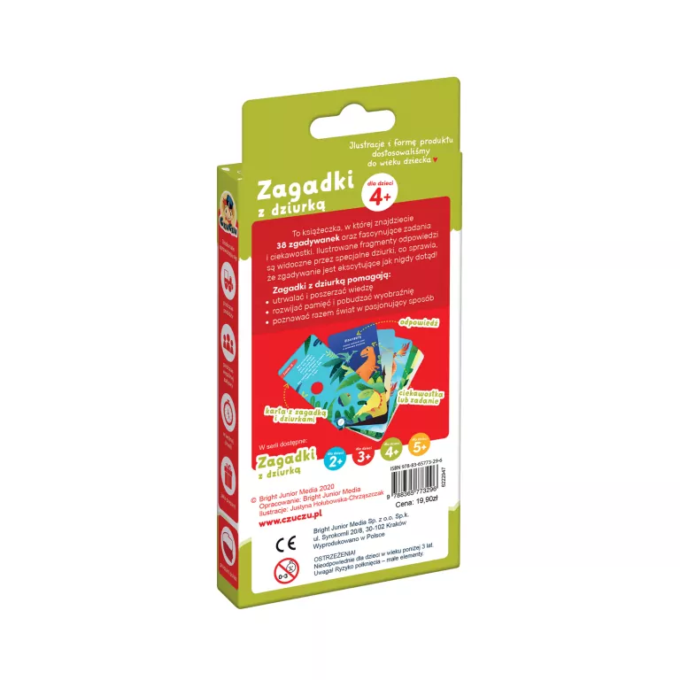 Czuczu. Zagadki z dziurką dla dzieci 4+ - tantis.pl