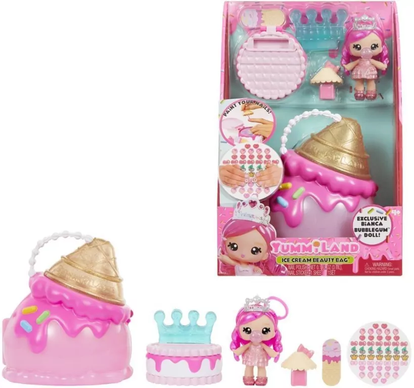 Yummiland Beauty + Lip Gloss Doll - Ice Cream - tantis.pl