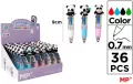 Długopis mini 4-kolorowy 0.7mm panda (36szt) - tantis.pl