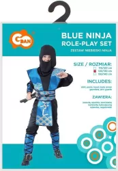Strój dla dzieci Niebieski Ninja rozm.120/130cm