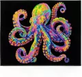 Diamond Dotz - Adults Flocked Neon Octopus - tantis.pl
