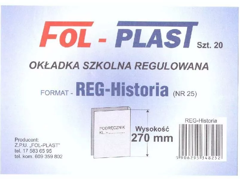 Okładka na podręczniki regulowana. Nr 25 - tantis.pl