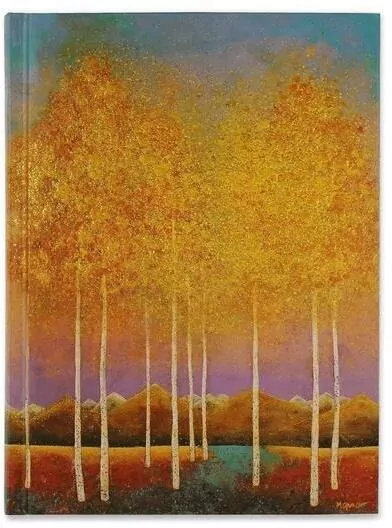 Notatnik szyty. Księżycowe osiki - tantis.pl