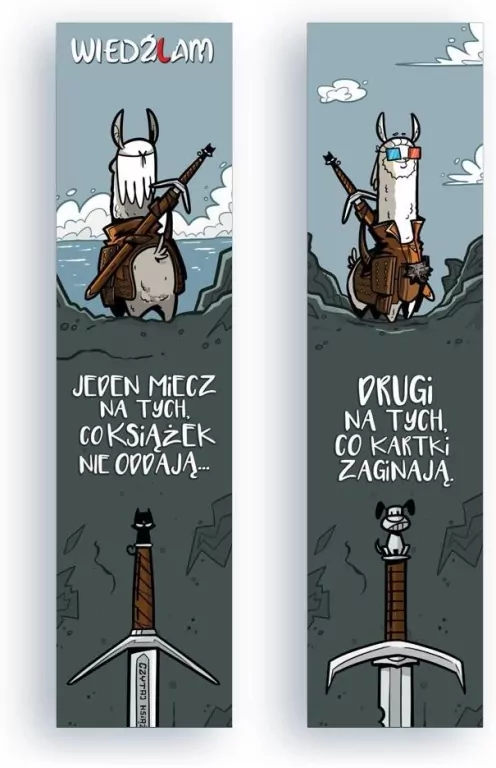 Zakładka kartonowa - Dwa miecze - tantis.pl