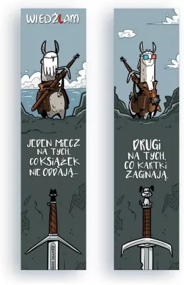 Zakładka kartonowa - Dwa miecze