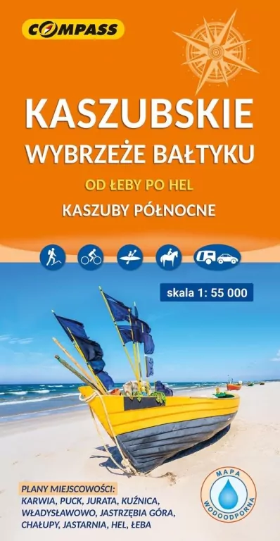 Mapa - Kaszubskie wybrzeże Bałtyku - tantis.pl