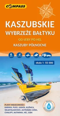 Mapa - Kaszubskie wybrzeże Bałtyku