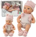 Lalka bobas niemowlak różowe ubranko 18cm - tantis.pl