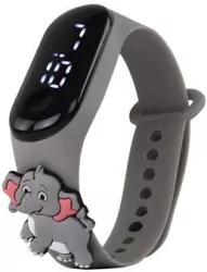 Zegarek z ekranem dotykowym słonik szary