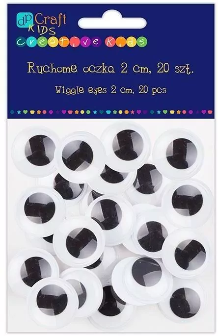 Ruchome oczka 2 cm 20szt - tantis.pl