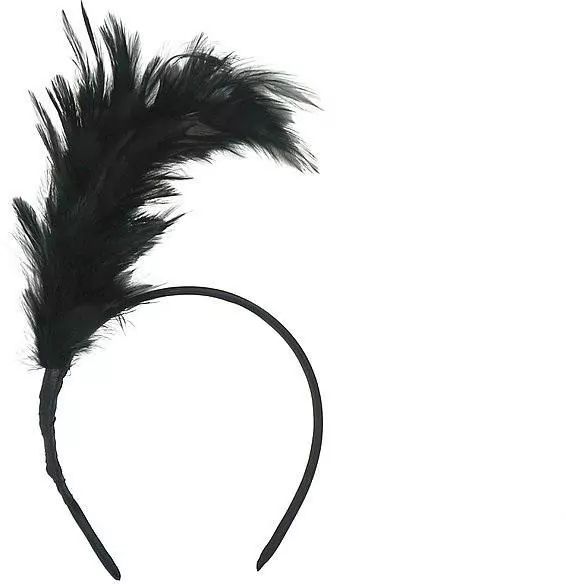 Opaska karnawałowa z piórami - tantis.pl