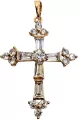 Zawieszka Krzyżyk z Cyrkonii 39x26mm - tantis.pl