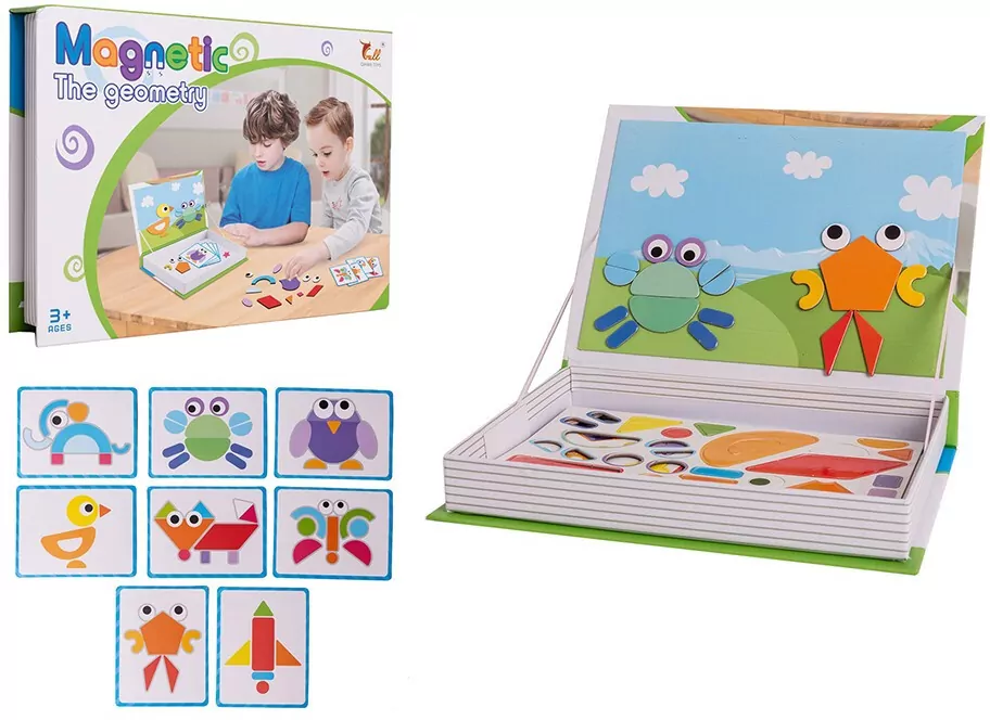 Układanka magnetyczna. Figury geometryczne - tantis.pl