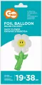Balon foliowy kwiatek stokrotka 19x38cm - tantis.pl