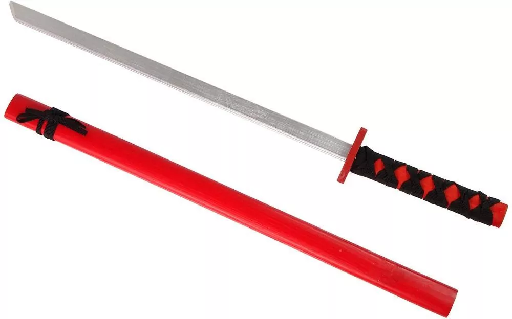 Miecz drewniany czerwony 73cm - tantis.pl