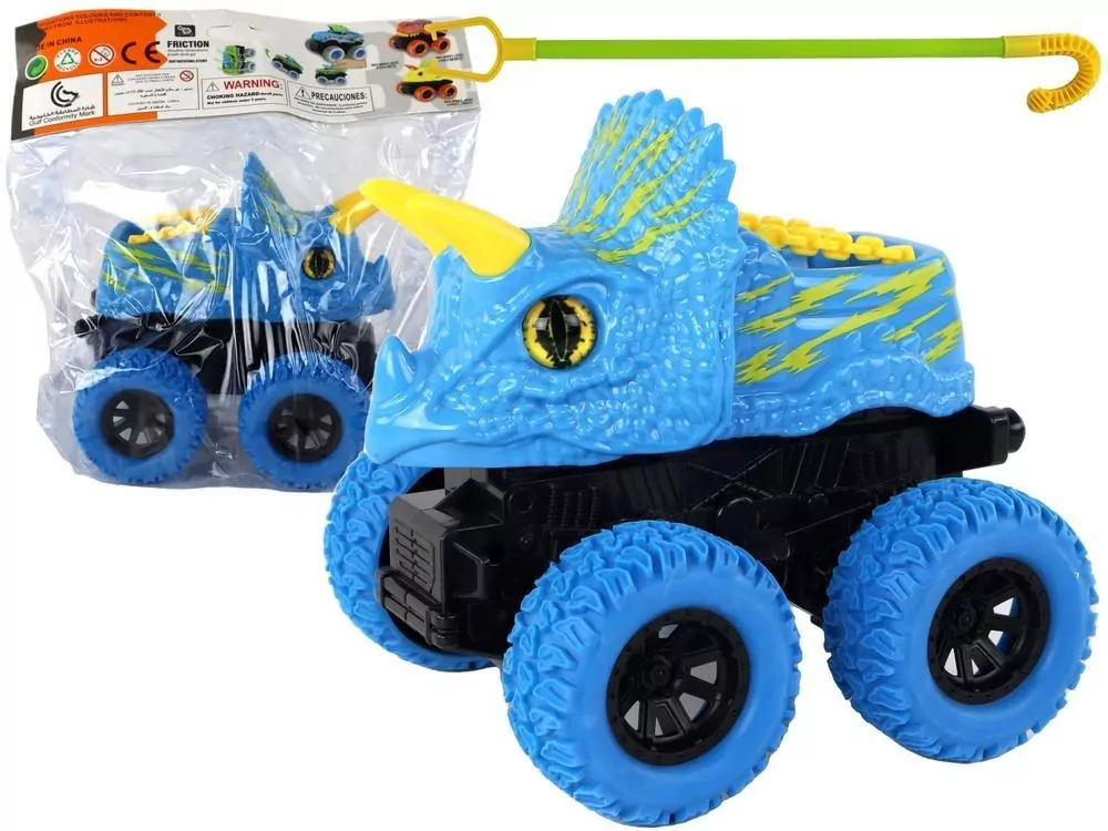 Terenówka pchacz Triceratops niebieski - tantis.pl