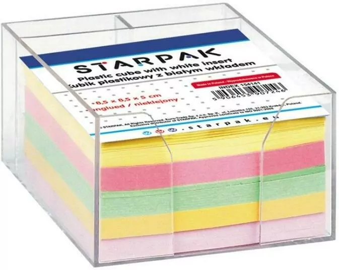 Kubik plastikowy 85x85x50mm. Kolorowy - tantis.pl