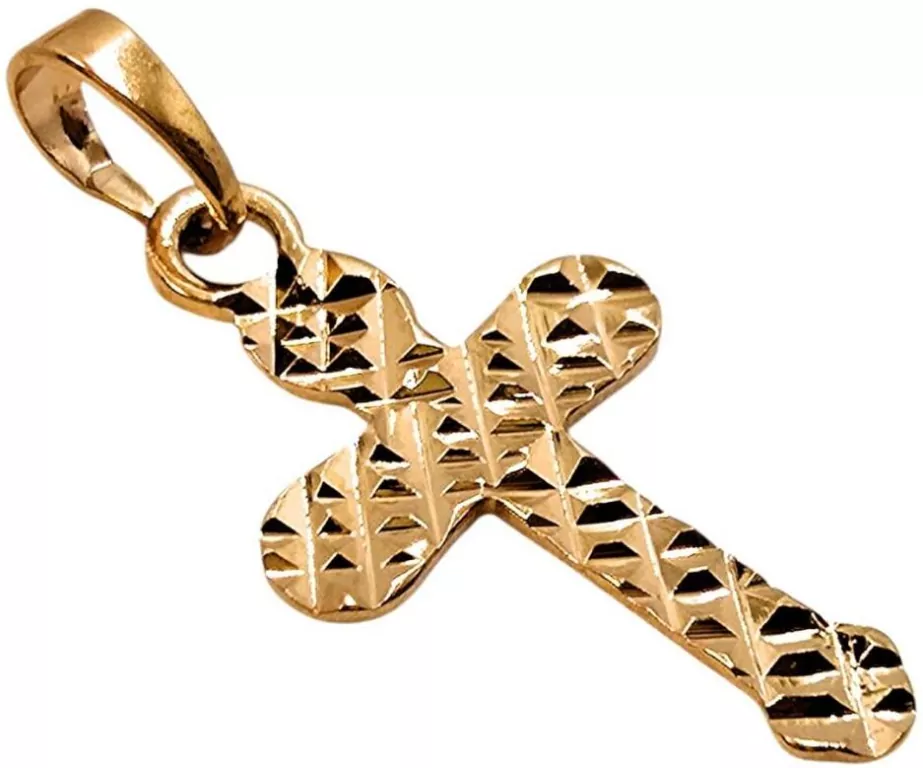 Zawieszka Krzyżyk Pozłacany 23x13mm - tantis.pl