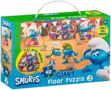 Puzzle podłogowe 40 Muzyka gra Smerfy - tantis.pl