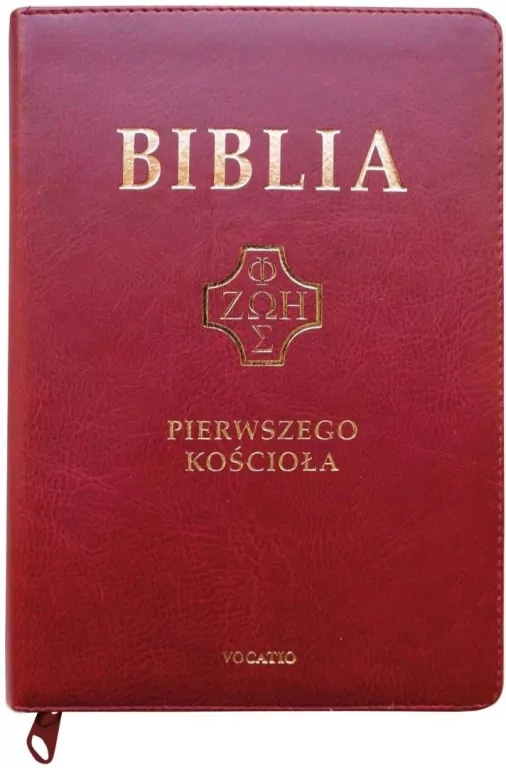 Biblia pierwszego Kościoła z paginat. suwak burgun - tantis.pl