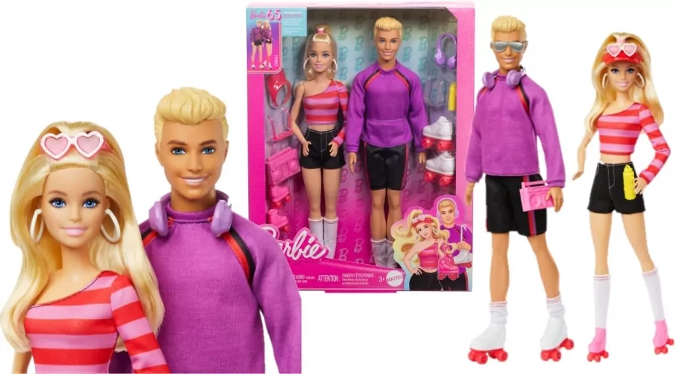 Mattel. Barbie Fashionistas. Barbie i Ken na wrotkach - tantis.pl