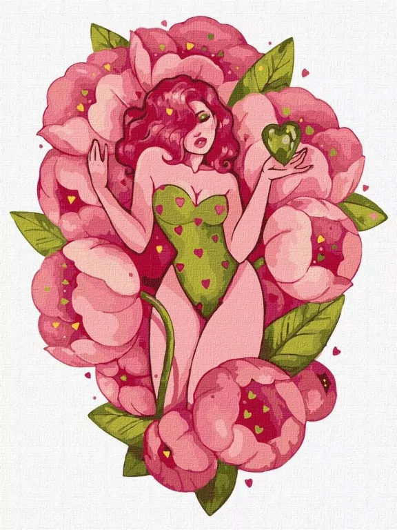 Malowanie po numerach - Delikatność wiosny 30x40cm - tantis.pl
