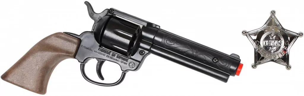 Rewolwer kowbojski z odznaką - tantis.pl
