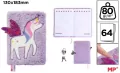 Notes pluszowy z kłódką Unicorn - tantis.pl