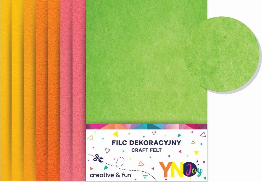 Filc dekoracyjny Fluo YNJ 8 kolorów NOSTER - tantis.pl
