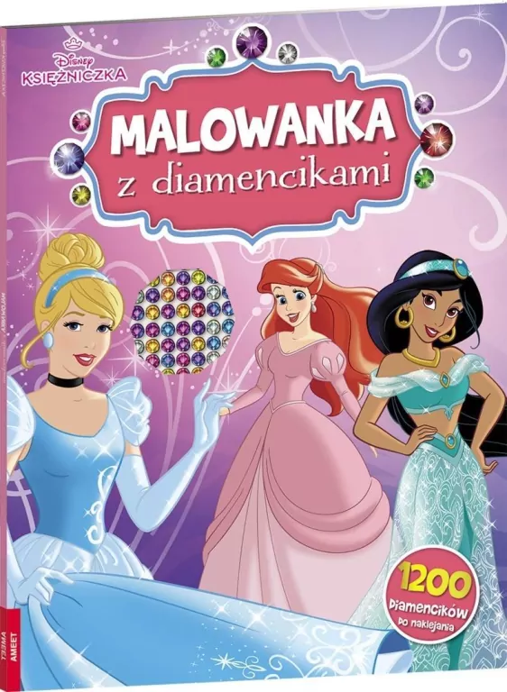 Disney Księżniczka. Malowanka z diamencikami - tantis.pl