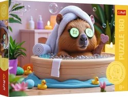 Puzzle 160 Kapibara w SPA Rodzina Treflików TREFL