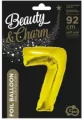 Balon foliowy. "Cyfra 7", złota, 92 cm - tantis.pl