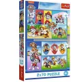 Puzzle 2x70 Psi Patrol rządzi TREFL - tantis.pl