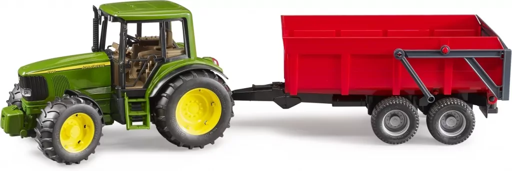 Traktor John Deere 6920 z wywrotką czerwoną - tantis.pl