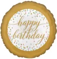 Balon foliowy Happy Birthday Pastel Confetti 46cm - tantis.pl
