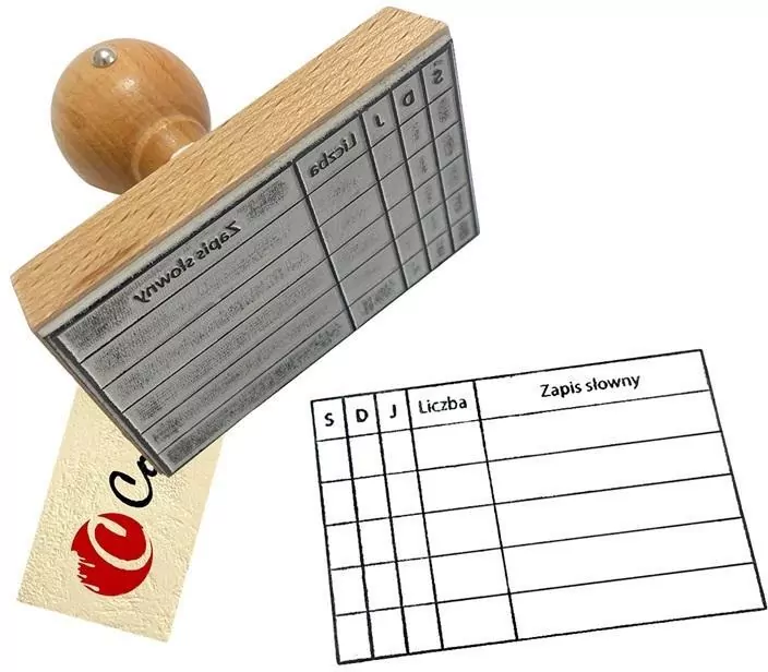 Stempel setki, dziesiątki, jedności - tantis.pl