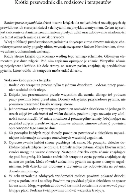 Zima. Bardzo proste czytanki dla dzieci - tantis.pl