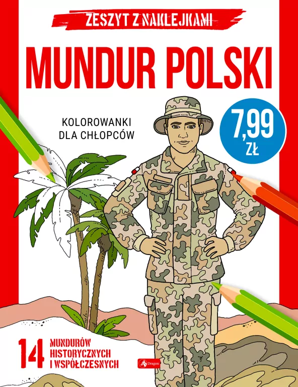 Mundur polski. Kolorowanki dla chłopców - tantis.pl