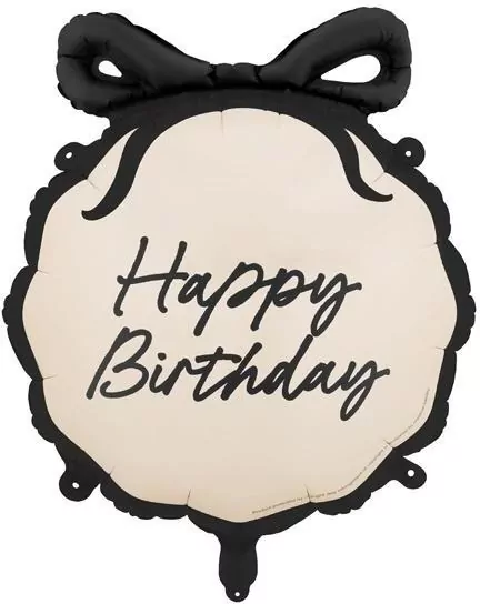 Balon foliowy pastylka Happy Birthday 47.5x45cm - tantis.pl