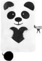 Pamiętnik pluszowy z kłódką Panda DERFORM - tantis.pl