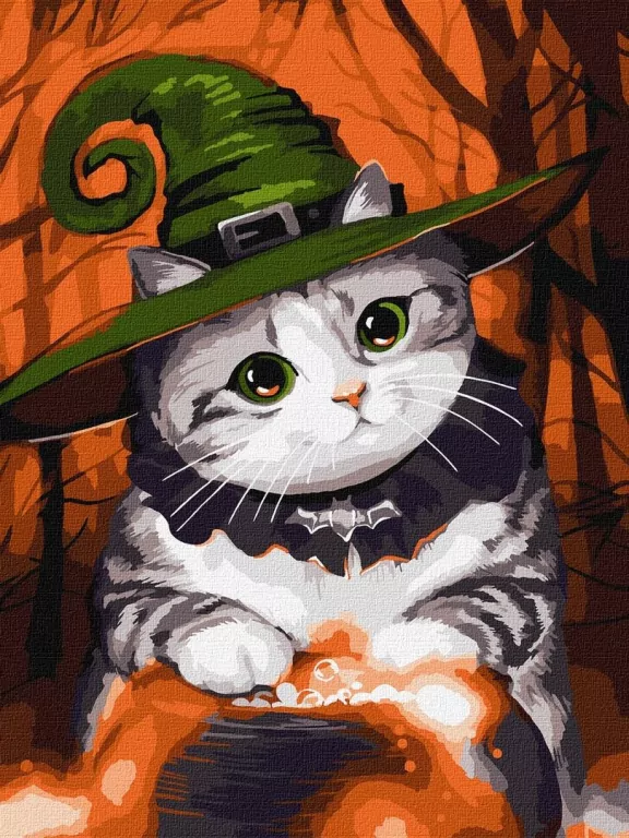 Malowanie po numerach - Magiczny kotek Kids - tantis.pl