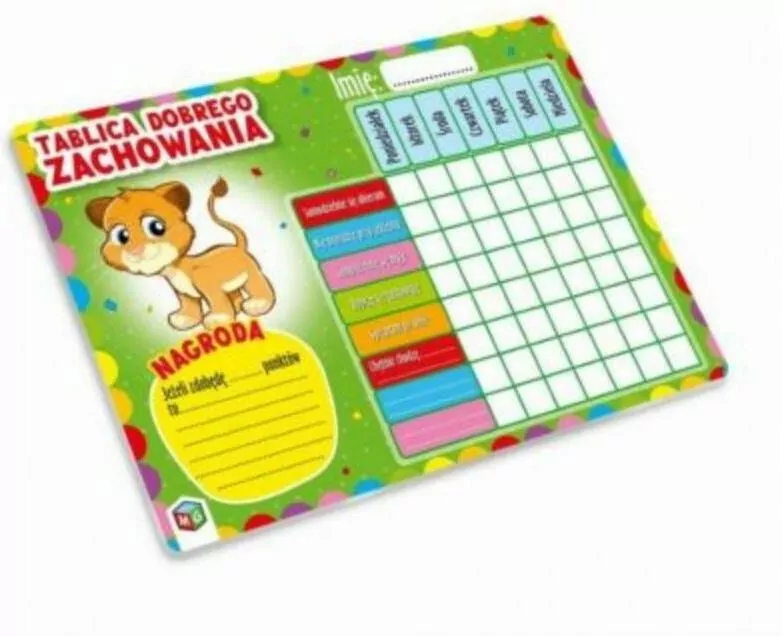 Tablica dobrego zachowania. Zielona - tantis.pl