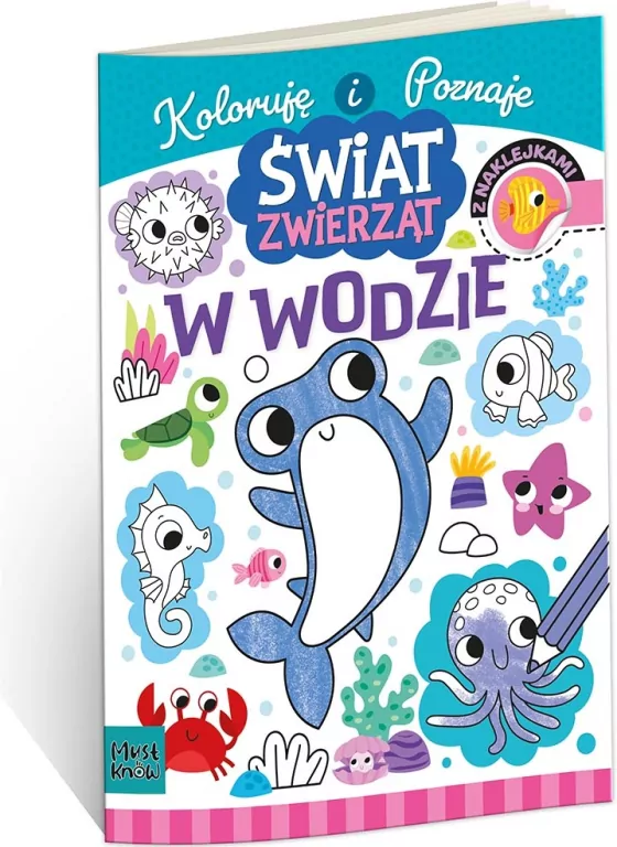 Kolorowanka a4 świat zwierząt - w wodzie - tantis.pl
