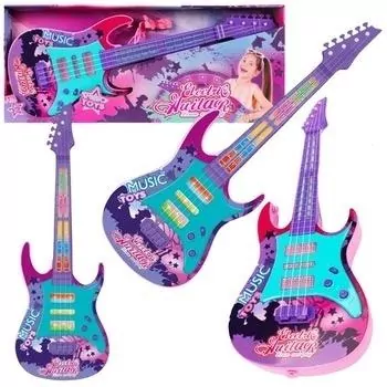 Gitara elektryczna czterostrunowa ze światłem - tantis.pl