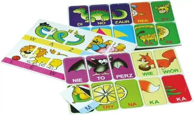 Litery i sylaby do zabawy. Układanka edukacyjna - tantis.pl