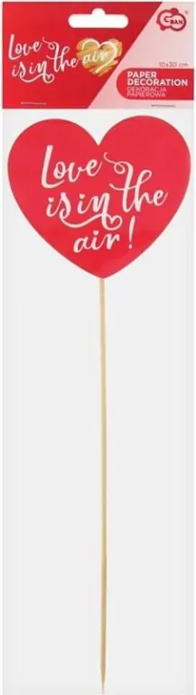 Dekoracja papierowa Love is in the air 10x30cm - tantis.pl