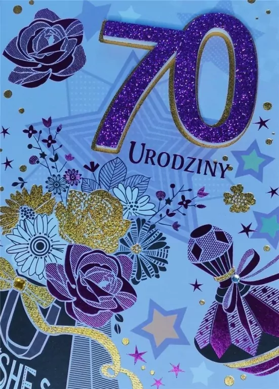 Karnet Przestrzenny B6: Urodziny 70 kobieta - tantis.pl