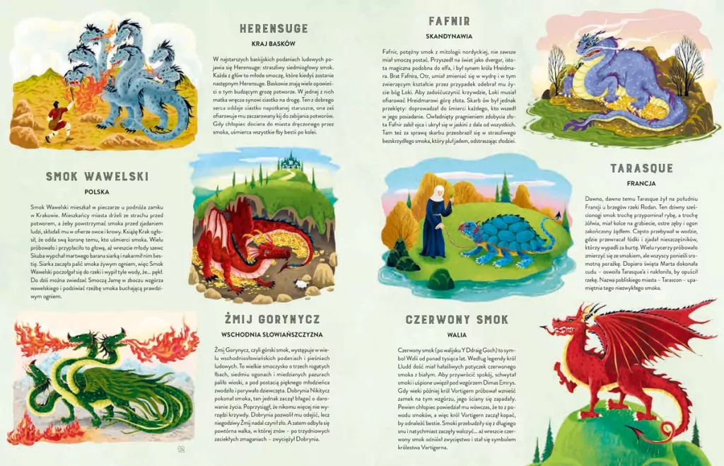 Atlas smoków. Jaszczurze plemię z różnych stron świata - tantis.pl