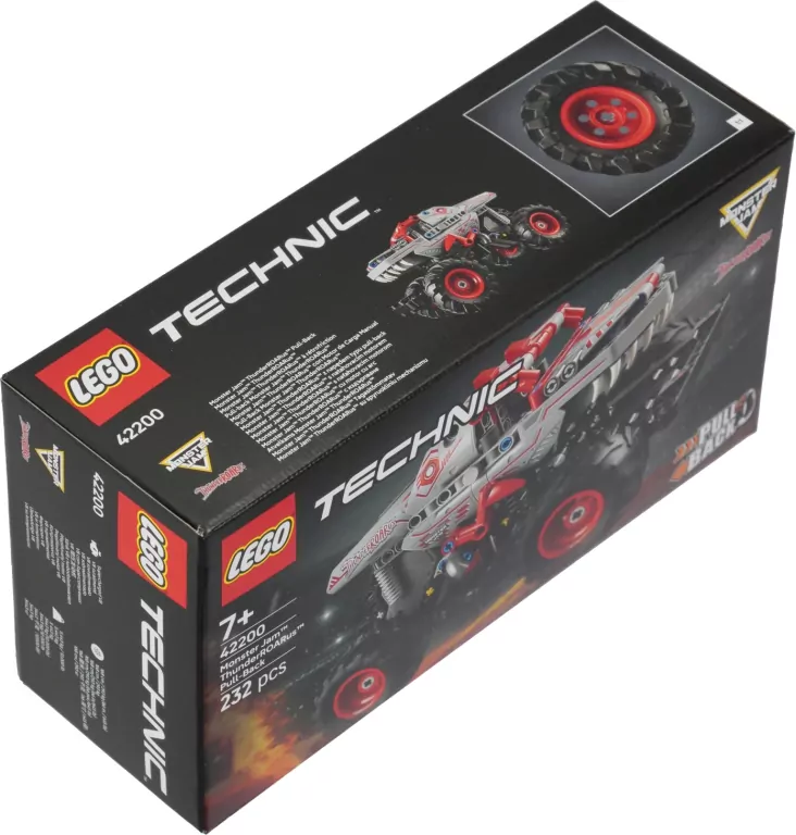 LEGO® Monster Jam™ ThunderROARus™ z napędem typu pull-back 42200 - tantis.pl